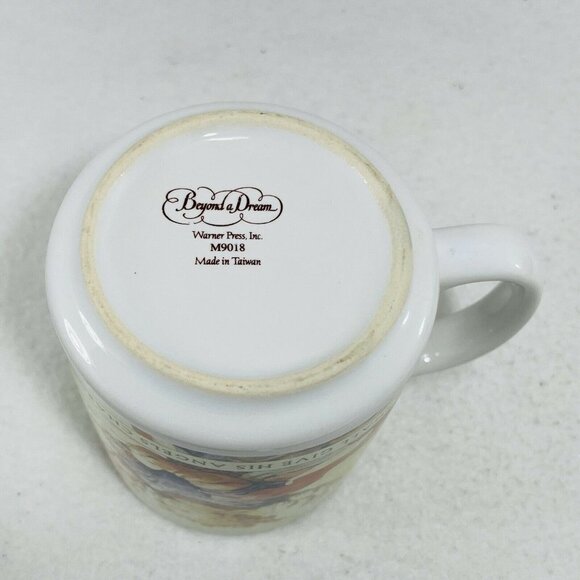 Vintage Beyond A Dream Angel Wing Mug M9018 Bible Verse Psalm Christian Religion - Picture 7 of 11